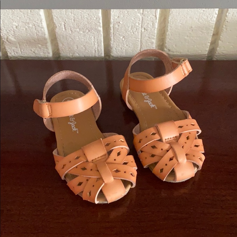 Cat & Jack tan slide in sandals